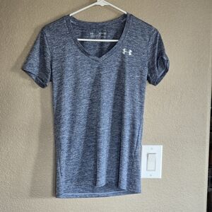 Under Armour Women's Heathered Blue Short‎ Sleeve Tee XS